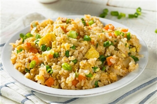 Low-salt recipes to try - Vegetables with curry and basmati rice