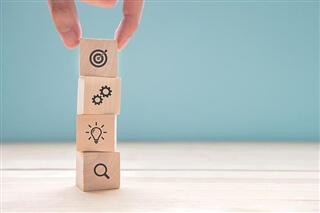 From ideas to actionable outcomes ideas - symbols