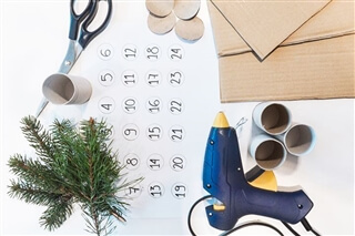 calendario dell'avvento - materiali