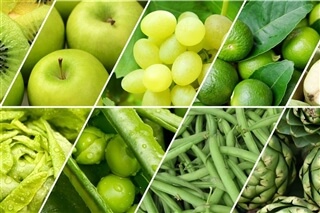 green fruits and vegetables - 5 colours of well-being green fruits and vegetables - 5 colours of well-being