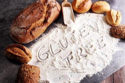 Reading gnocchi labels - flour with letters Reading gnocchi labels - flour with letters