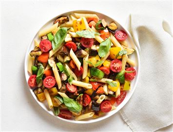 Easy diabetes-friendly recipes - pasta with vegetable ratatouille Easy diabetes-friendly recipes - pasta with vegetable ratatouille