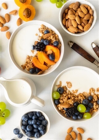 Healthy snack ideas - yogurt