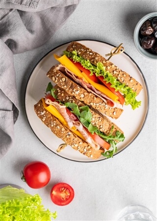 Healthy snack ideas - sandwich