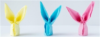 Table napkin folding ideas