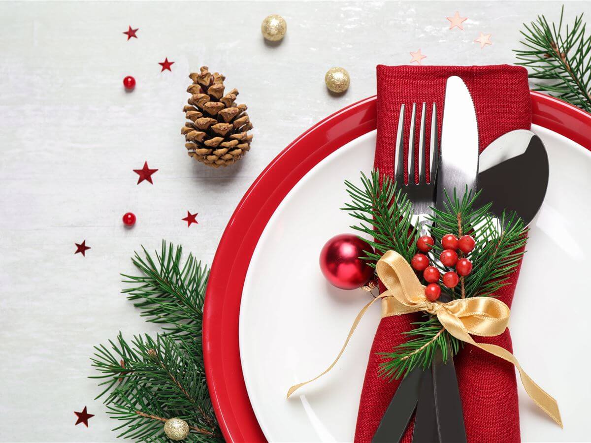 lighter and seasonal Christmas menu